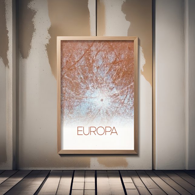 Outer Space, Cosmos, Solar System, Moon Europa Poster (Creator Uploaded)