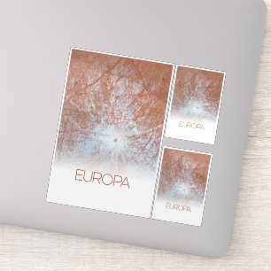 Outer Space, Cosmos, Solar System, Moon Europa Sticker
