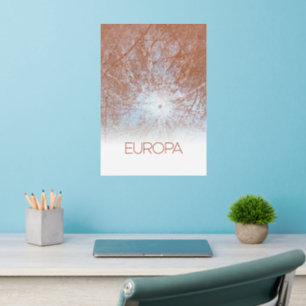 Outer Space, Cosmos, Solar System, Moon Europa Wall Decal