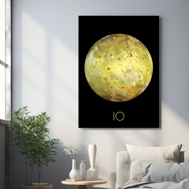 Outer Space, Cosmos, Solar System, Moon IO Gallery Wrap (Creator Uploaded)
