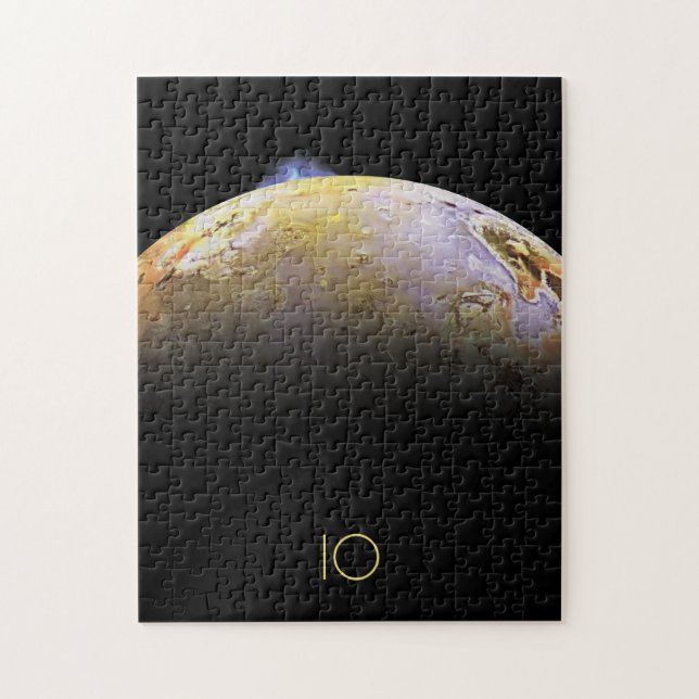 Outer Space, Cosmos, Solar System, Moon IO Jigsaw Puzzle (Vertical)