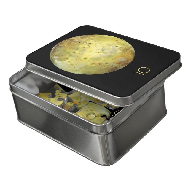 Outer Space, Cosmos, Solar System, Moon IO Jigsaw Puzzle (Lid Open)