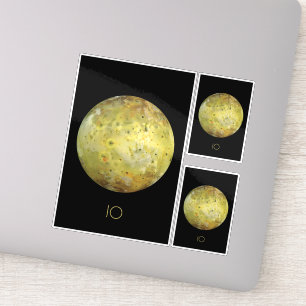 Outer Space, Cosmos, Solar System, Moon IO Sticker