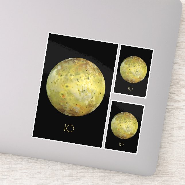 Outer Space, Cosmos, Solar System, Moon IO Sticker (Detail)