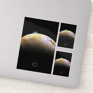 Outer Space, Cosmos, Solar System, Moon IO Sticker