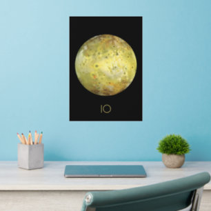 Outer Space, Cosmos, Solar System, Moon IO Wall Decal