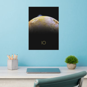 Outer Space, Cosmos, Solar System, Moon IO Wall Decal