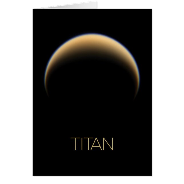 Outer Space, Cosmos, Solar System, Moon Titan Cards (Front)