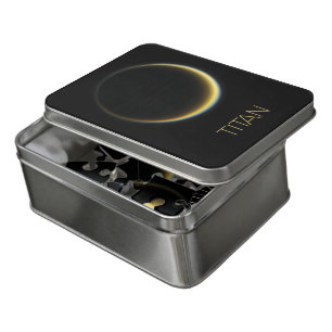 Outer Space, Cosmos, Solar System, Moon Titan Jigsaw Puzzle