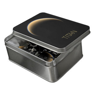 Outer Space, Cosmos, Solar System, Moon Titan Jigsaw Puzzle