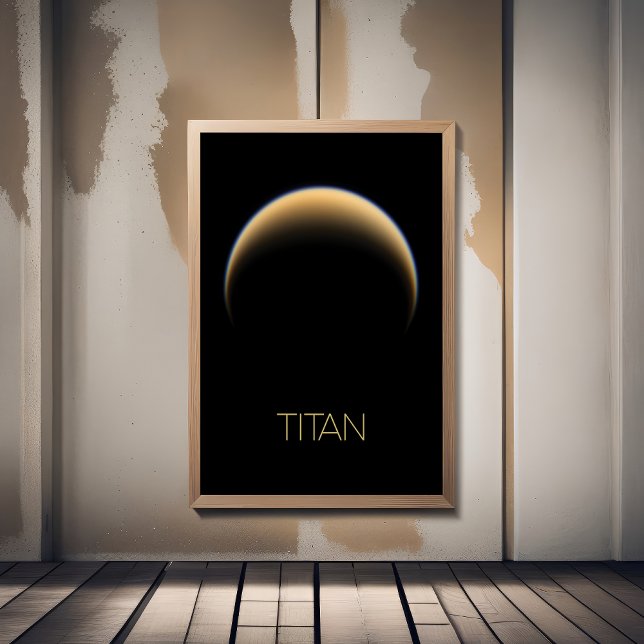 Outer Space, Cosmos, Solar System, Moon Titan Photo Print (Creator Uploaded)