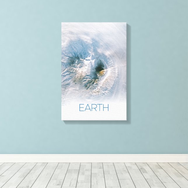 Outer Space, Cosmos, Solar System, Planet Earth Canvas Print (Insitu(Wood Floor))