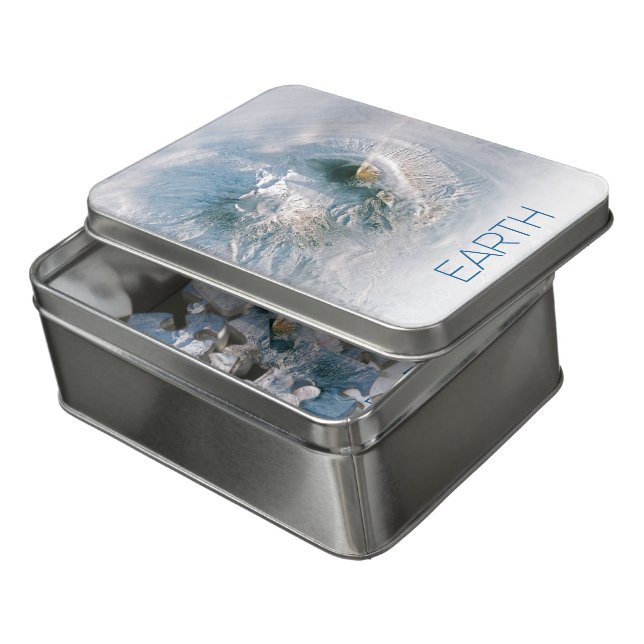 Outer Space, Cosmos, Solar System, Planet Earth Jigsaw Puzzle (Lid Open)
