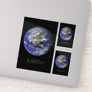 Outer Space, Cosmos, Solar System, Planet Earth Sticker