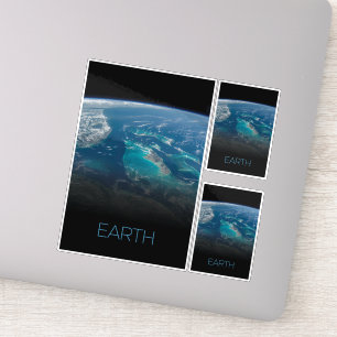 Outer Space, Cosmos, Solar System, Planet Earth Sticker