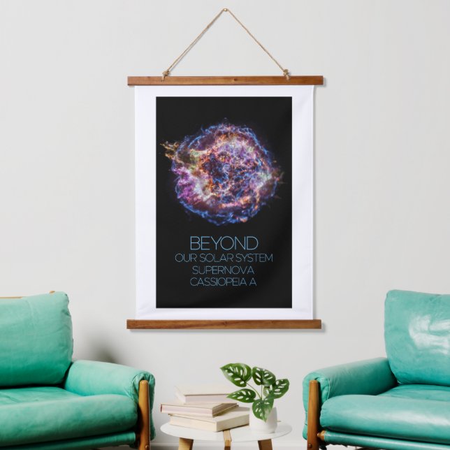 Outer Space, Cosmos, Supernova Cassiopeia A Hanging Tapestry (Living Room)