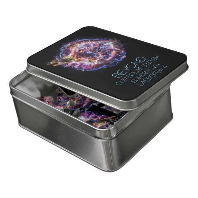 Outer Space, Cosmos, Supernova Cassiopeia A Jigsaw Puzzle (Lid Open)