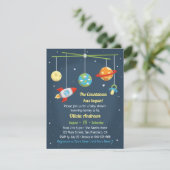 Outer Space Crib Toys Baby Shower Invitations (Standing Front)