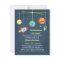 Outer Space Crib Toys Baby Shower Invitations