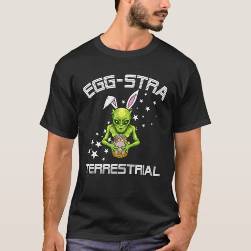 Outer Space Eggs Extra Terrestial Alien Easter Egg T_Shirt