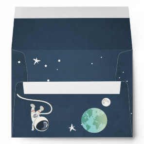 Outer Space Envelope Birthday Rocket Astronaut