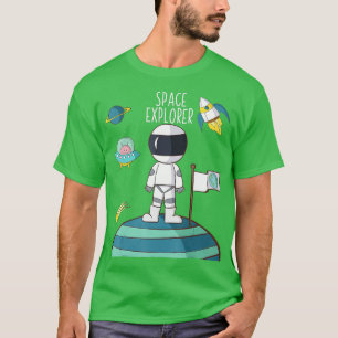 Outer Space Explorer Gift for Kids Boys Girls You T-Shirt