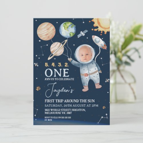 Outer-space First Trip Around Sun 1st Birthday