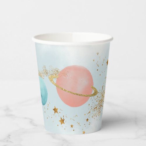 Outer Space First trip around the sun Party  Paper Cups