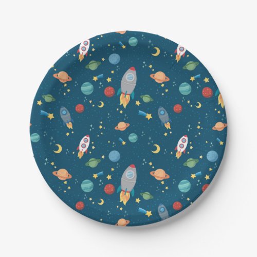 Outer Space Fun paper plates