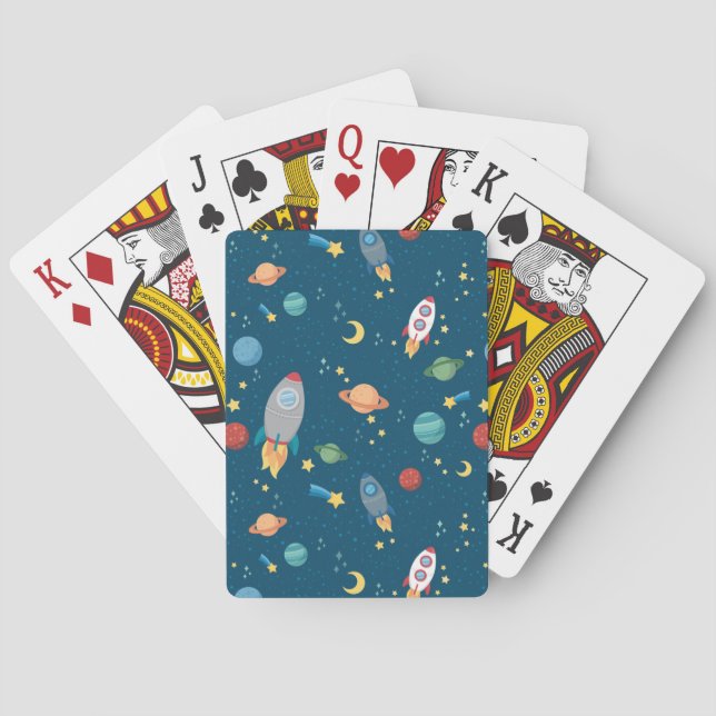 Outer Space Fun playing cards (Back)