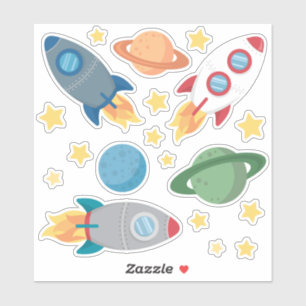 Outer Space Fun Vinyl Sticker