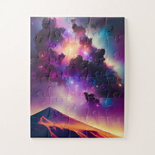 Outer space galactic cloud astronomy fun landscape jigsaw puzzle