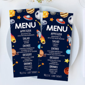 Outer Space Galaxy Baby Shower Food Menu