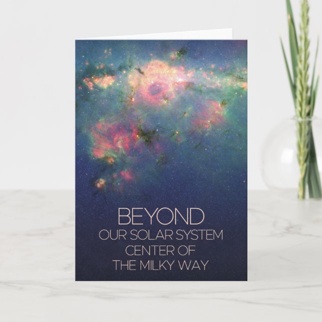 Outer Space, Galaxy, Center Of The Milky Way Card (Front)