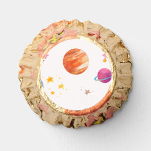 Outer Space Galaxy Design - Light Reese's Peanut Butter Cups