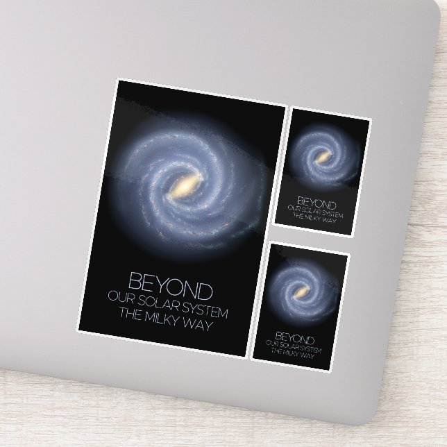 Outer Space, Galaxy, Milky Way, Cosmos, Universe Sticker (Detail)