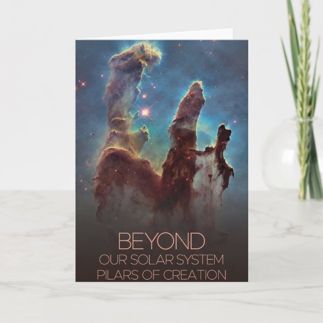 Outer Space, Galaxy, Milky Way, Pilars Of Creation Card (Front)