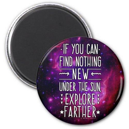 Outer Space Galaxy  Nebula Exploration Words 2 Magnet