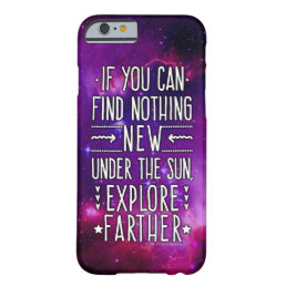 Outer Space Galaxy Nebula Exploration Words Purple Barely There iPhone 6 Case