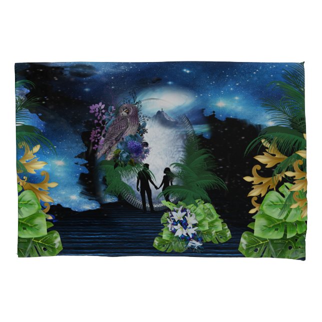 Outer Space Galaxy Pillow Case (Front-Left)