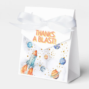Outer Space Galaxy Planets Solar System Birthday Favor Boxes