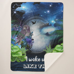 Outer Space Galaxy Sherpa Blanket