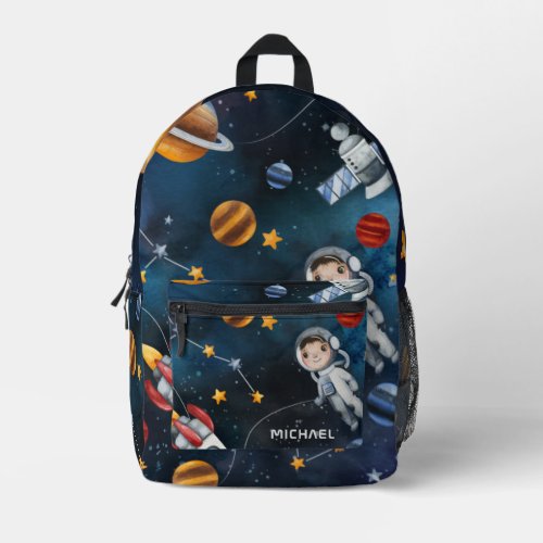 Outer Space Galaxy Shuttle Custom Printed Backpack
