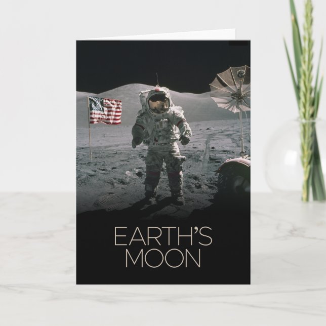 Outer Space, Galaxy, Solar System, Earth's Moon Card (Front)