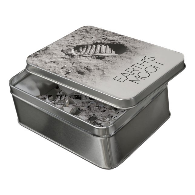Outer Space, Galaxy, Solar System, Earth's Moon Jigsaw Puzzle (Lid Open)
