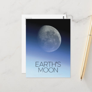 Outer Space, Galaxy, Solar System, Earth's Moon Postcard