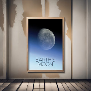 Outer Space, Galaxy, Solar System, Earth's Moon Poster