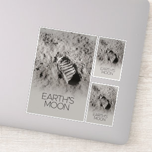 Outer Space, Galaxy, Solar System, Earth's Moon Sticker