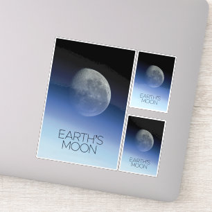 Outer Space, Galaxy, Solar System, Earth's Moon Sticker