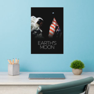 Outer Space, Galaxy, Solar System, Earth's Moon Wall Decal